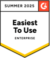 G2 Badge 2024 : Easiest Setup Enterprise
